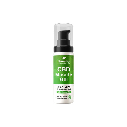 Hempthy 250mg Broad Spectrum CBD Muscle Gel - 50g