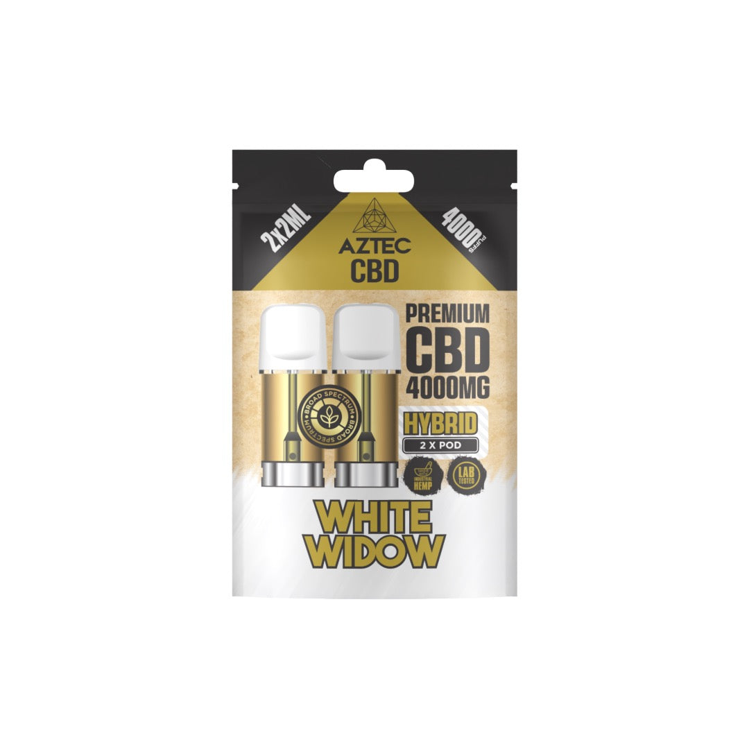 Aztec CBD 4000mg Broad Spectrum CBD Pods 2ml 4000 Puffs - 2 Pcs
