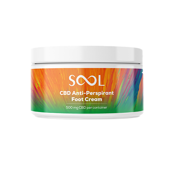 SOOL 500mg CBD Antiperspirant Foot Cream 100ml