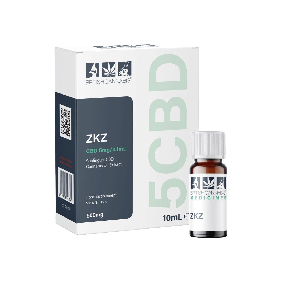 5CBD by British Cannabis 500mg CBD Full Plant Extract ZKZ 10ml