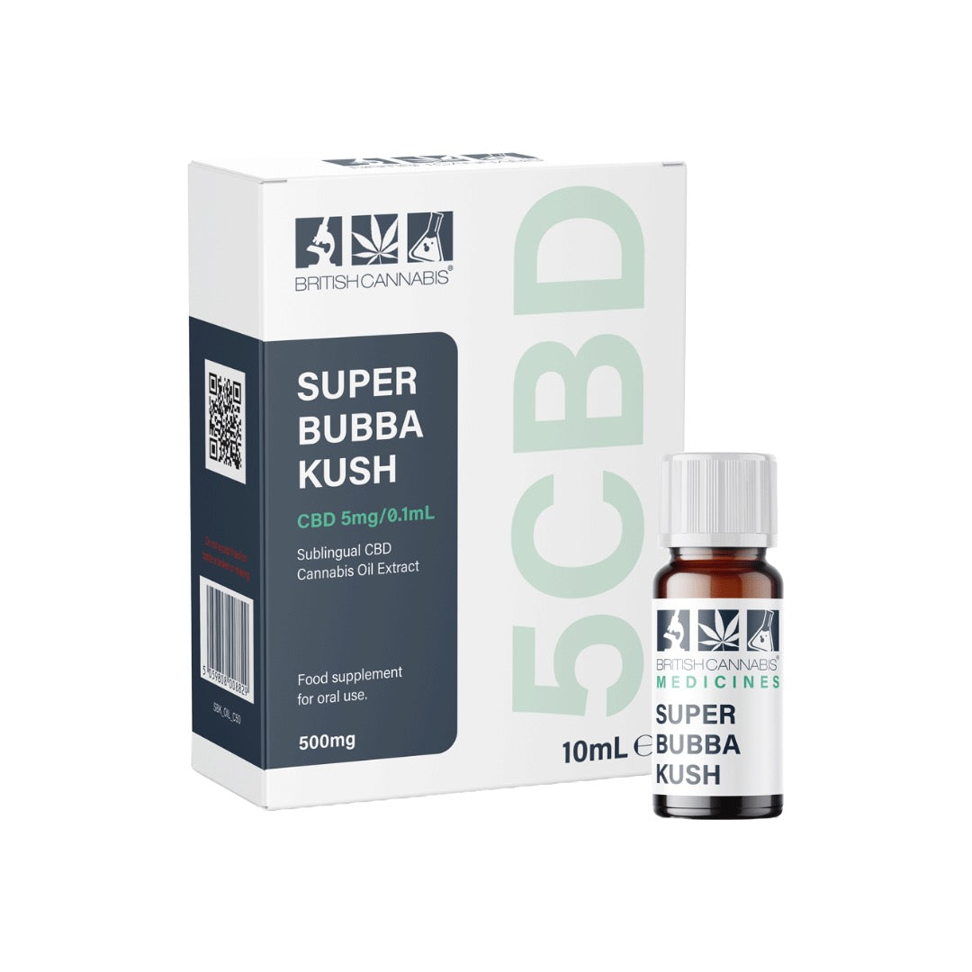 5CBD by British Cannabis 500mg CBD Full Plant Extract Super Bubba Kush 10ml