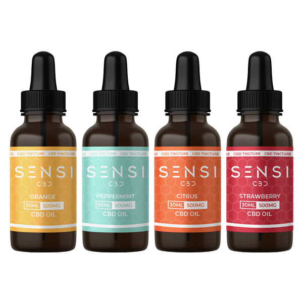 Sensi CBD 500mg CBD Broad-Spectrum Tincture Oil 30ml