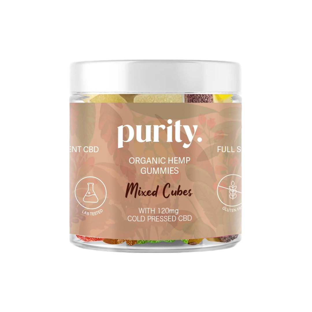 Purity 120mg Full-Spectrum CBD Vegan Gummies 150g