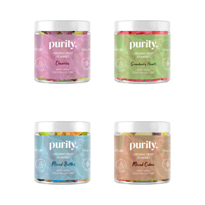 Purity 120mg Full-Spectrum CBD Vegan Gummies 150g