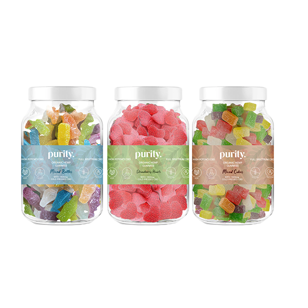 Purity 1600mg Full-Spectrum CBD Vegan Gummies 400g
