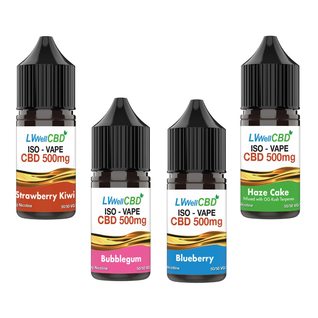 LVWell CBD Iso-Vape 500mg CBD E-liquid 30ml Bottles - CBD Infusions LVWell CBD Iso-Vape 500mg CBD E-liquid 30ml Bottles - CBD Infusions