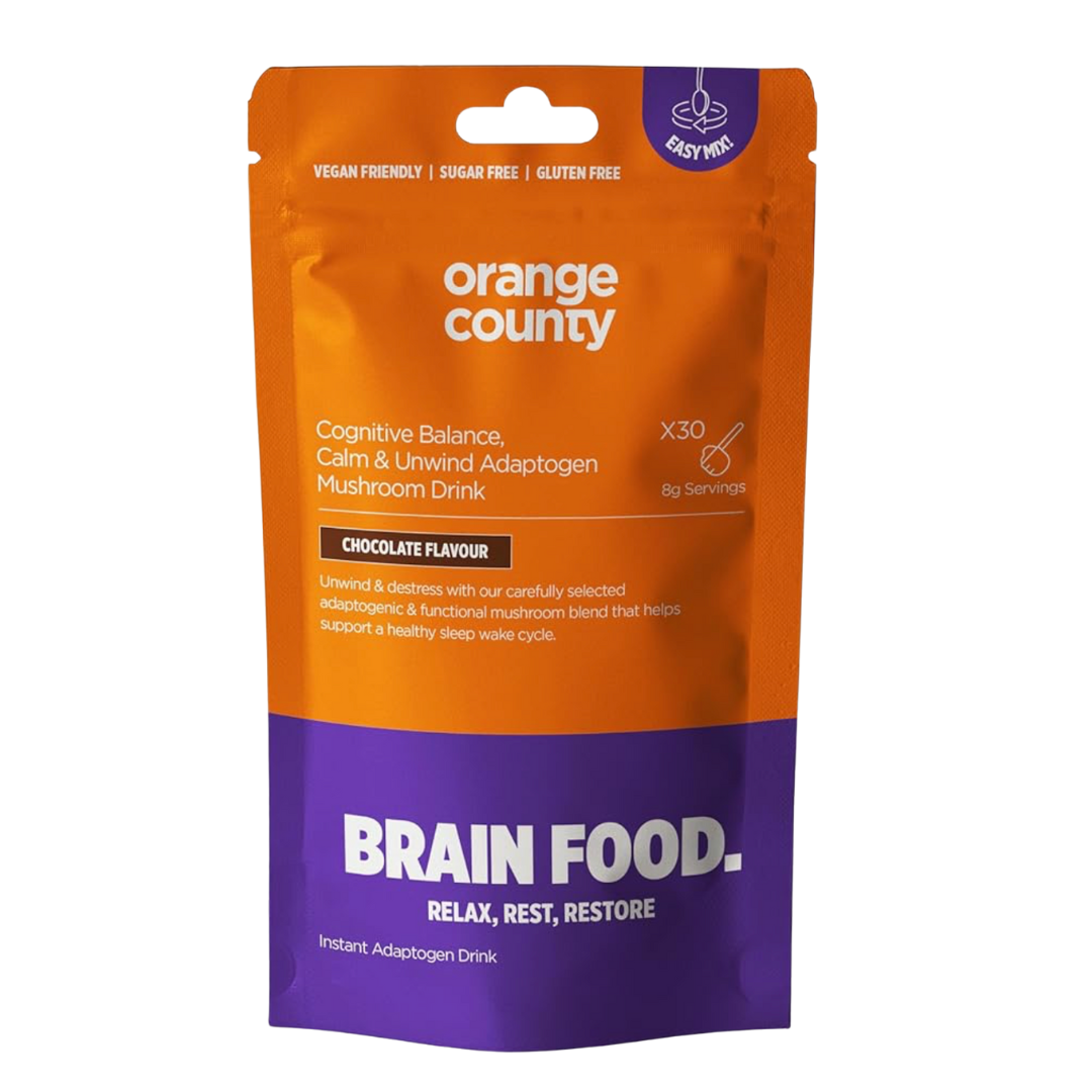 Orange County CBD BRAIN FOOD Calm and Unwind Chocolate Flavour Powder