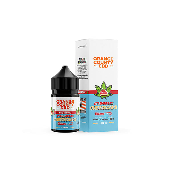 Orange County CBD  E-liquid Strawberry Cheesecake 1500mg