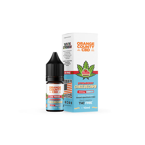 Orange County CBD  E-liquid Strawberry Cheesecake 300mg