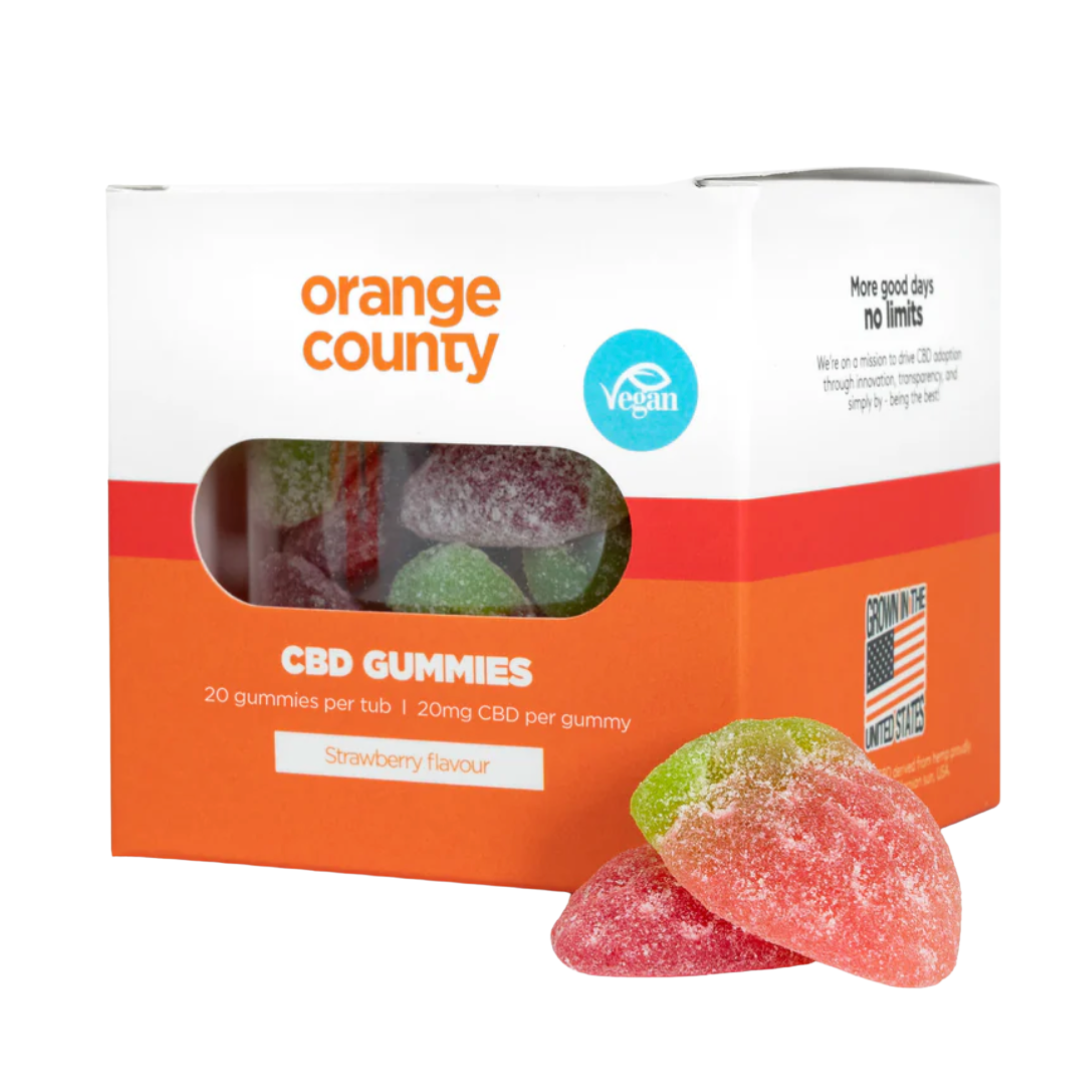 Orange County CBD Gummy Strawberries