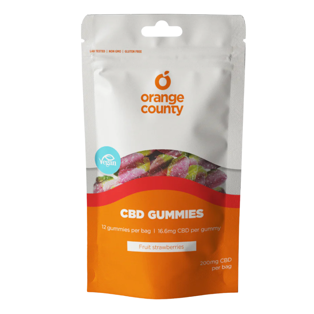 Orange County CBD Gummy Strawberries