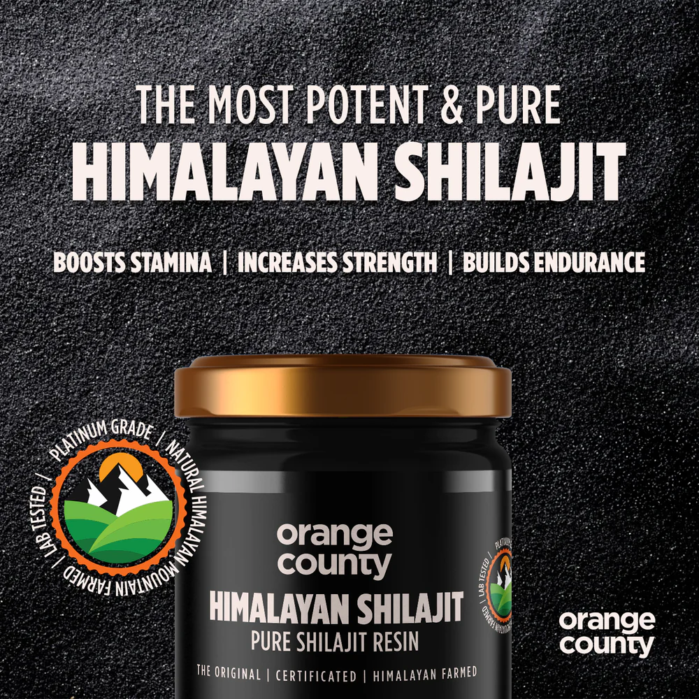 Orange County Shilajit Jar Stamina Strength Endurance