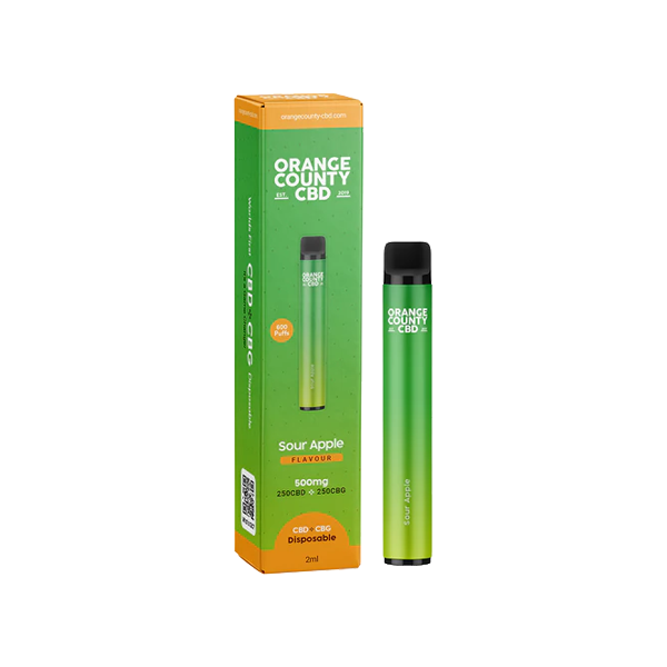 Orange County Sour Apple 500mg Dissposable Vape  