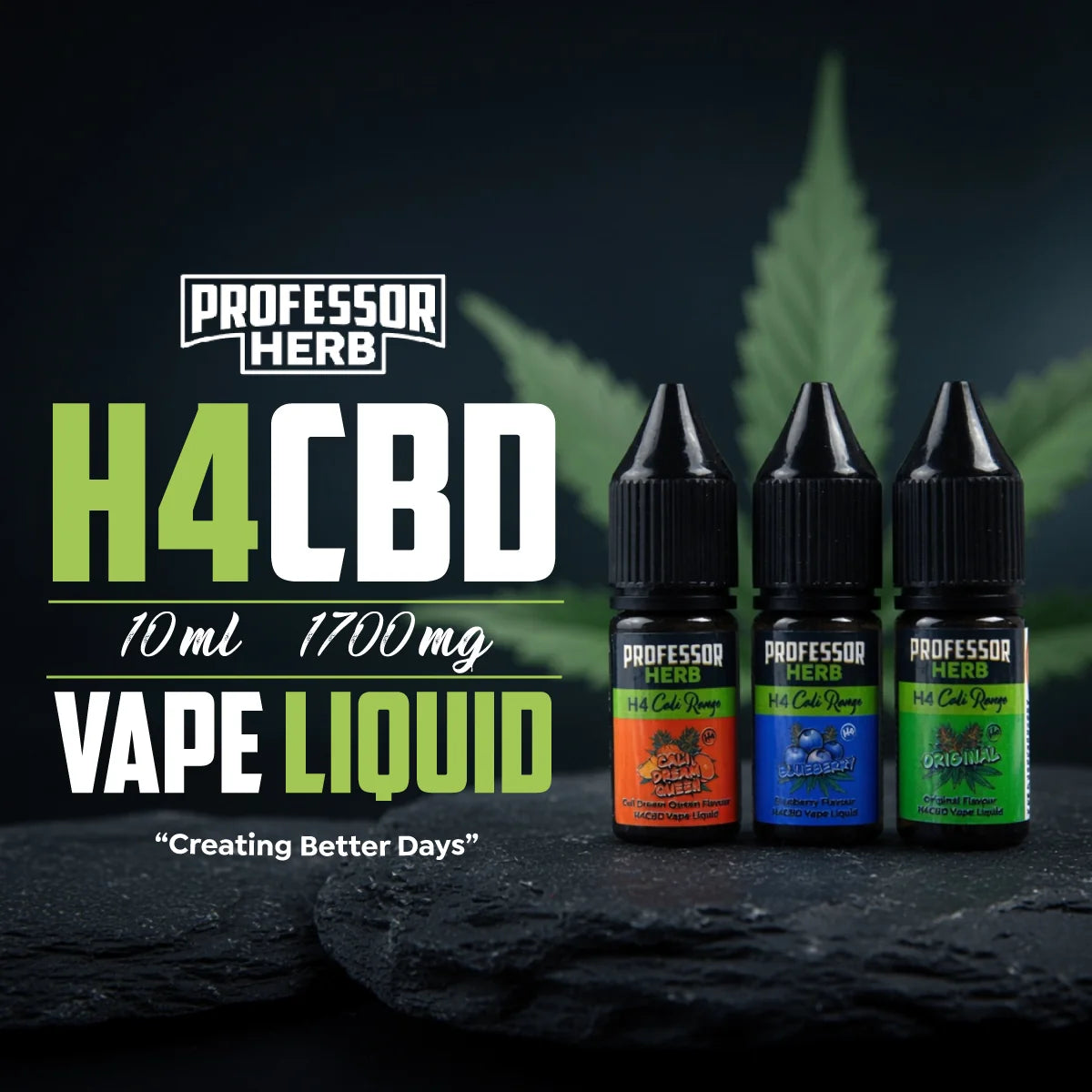Professor Herb H4 Eliquid 1700mg all flavours 