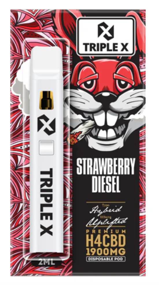 Strawberry Diesel Triple X H4 vape 1900mg