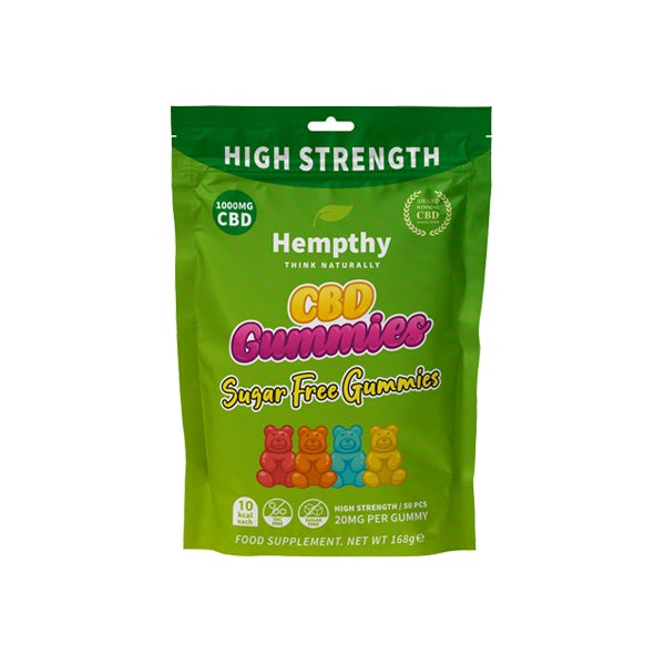 Sugar Free Gummies 1000mg Hempathy Bag