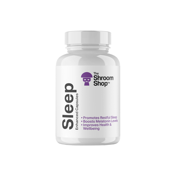 The Shroom Shop Sleep Enhanced Capsules. 