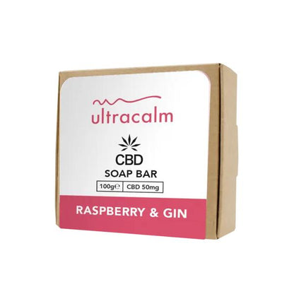 Ultracalm CBD Soap Bar Raspberry & Gin 50mg