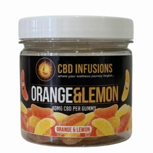 Oranges and lemons 40mg CBD Infusions Products Tub