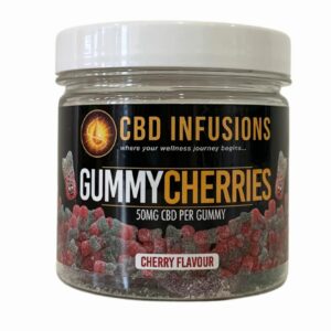 Gummy Cherries 5omg CBD Infusions Tub